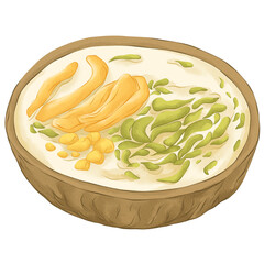 Watercolor Thailand Street Food Clipart – Hand-Painted Traditional Thai Dishes, Snacks, and Street Food Delights for Foodie Designs, Menus, and Culinary ProjectsKarya Seni Tanpa Judul