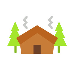 Cabin Vector Design Icon Style