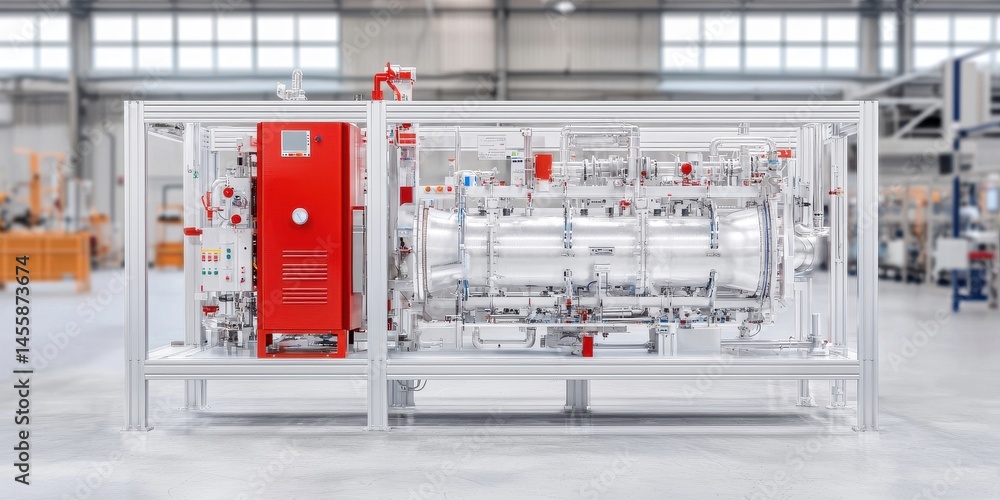 Aufkleber modular closed-loop production module for zero waste manufacturing
