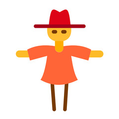 Scarecrow Vector Design Icon Style