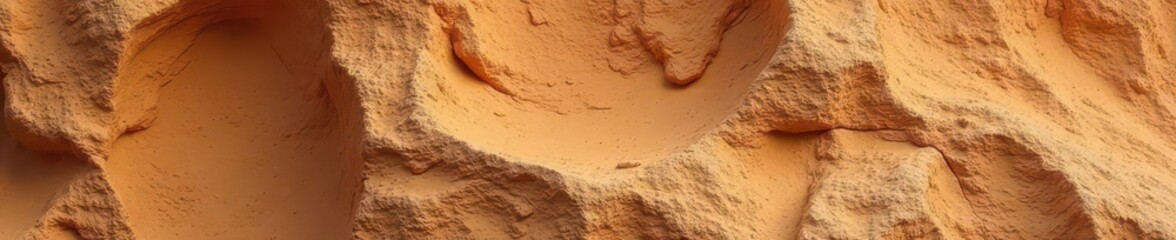 Rough, textured sandstone cliff face, warm hues, horizontal, vertical