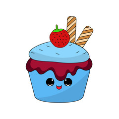 Cute Cupcake Sticker