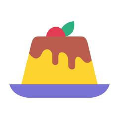 Flan Vector Design Icon Style