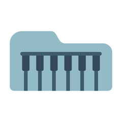 Piano keyboard Vector Design Icon Style