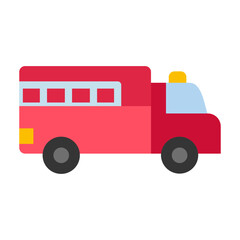 Fire Truck Vector Design Icon Style