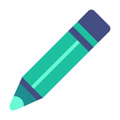 Pencil Crayon Vector Design Icon Style