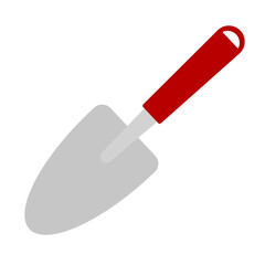 Flat design shovel icon. Vector.