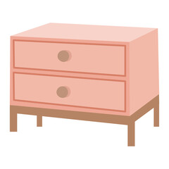 Wooden Sideboard Vector