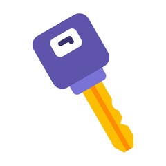 Car Key Vector Design Icon Style