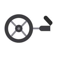 Obraz premium Flat Tire Vector Design Icon Style