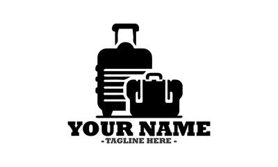 Luggages vector icon, luggages illustration vector design and logo luggages art