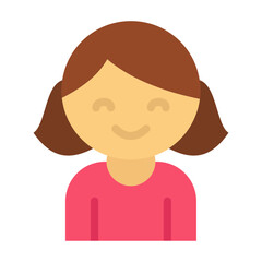 Daughter Vector Design Icon Style