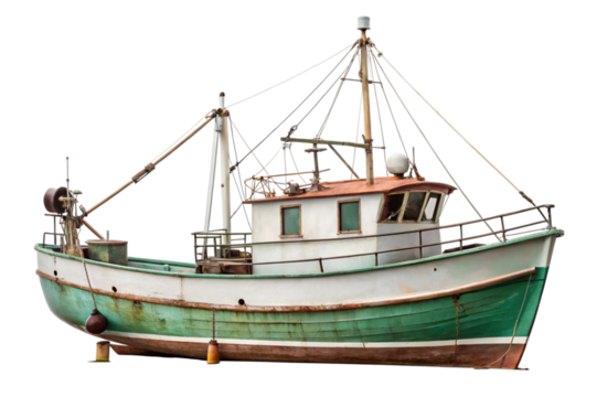 old fishing boat in the harbor
