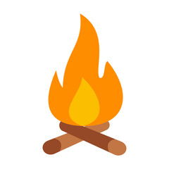 Campfire Vector Design Icon Style