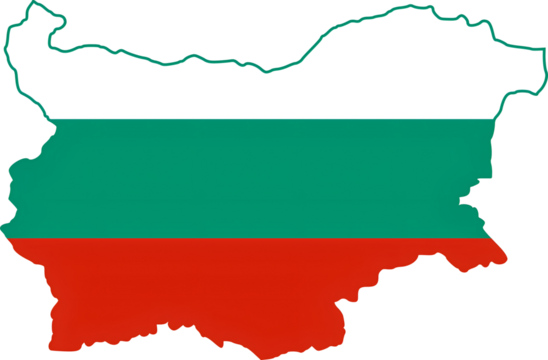 Bulgaria flag map