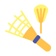 Badminton Vector Design Icon Style