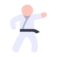 Martial Arts Vector Design Icon Style