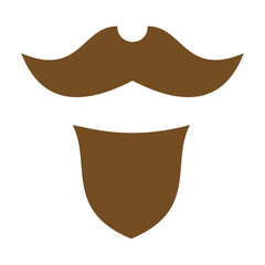 Pirate Beard Vector Design Icon Style