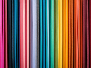 Obraz premium Set of colorful sticky notes arranged neatly, isolated on white, office supplies.