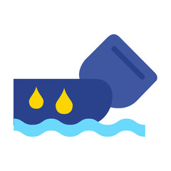 Oil Spill Vector Design Icon Style