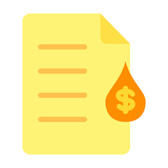 Oil Contract Vector Design Icon Style