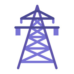 Transmission Tower Vector Design Icon Style