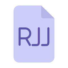 Rj Vector Design Icon Style