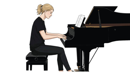 A MUSICIAN PERFORMING MUSIC MUSICAL PERFORMANCE
