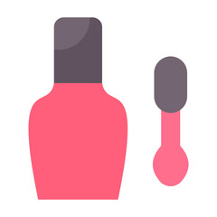 Nail Polish Vector Design Icon Style