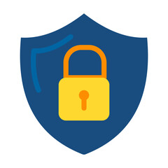 Lock Shield Vector Design Icon Style