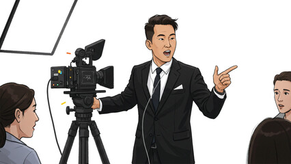 A_FILMMAKER_DIRECTING_A_MOVIE_CINEMATIC_VISION