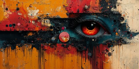 Balanced Chaos of Emotions in Abstract Texture Art