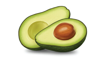 A_DIGITAL_ILLUSTRATION_OF_AVOCADO_FOOD