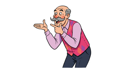 A COMEDIAN TELLING JOKES HUMOROUS