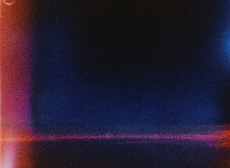 Colorful light leaks creating abstract background with film grain and texture