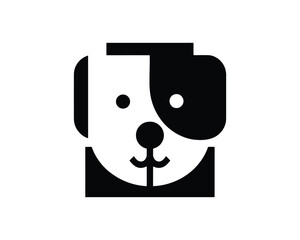 Elegant Minimalist Dog Head Logo 