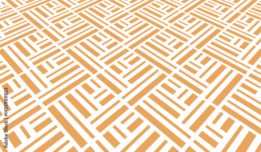 Poster Abstract geometric pattern. Modern vector background. White and golden ornament. Graphic modern pattern. Simple lattice graphic design
