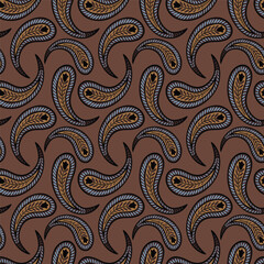 seamless floral paisley pattern