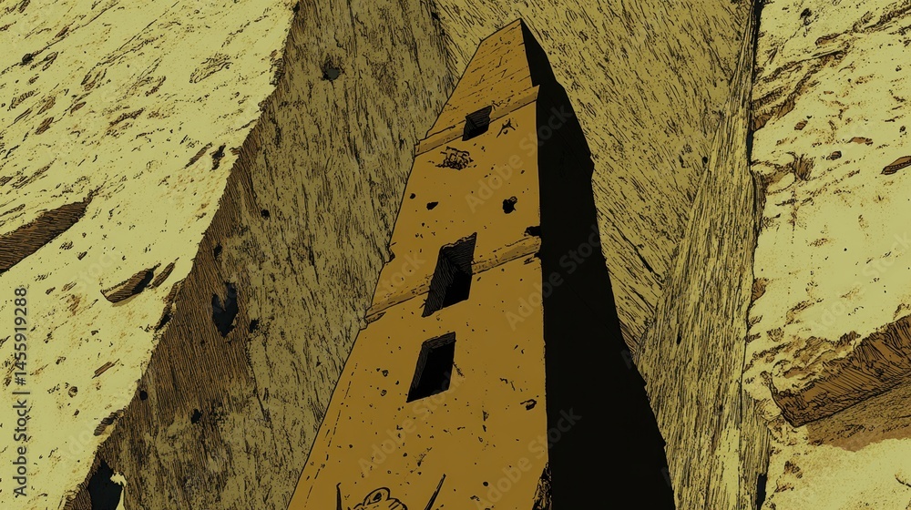 Poster abstract textures of sandstone formation with irregular erosion pattern for backdrop and geological 