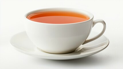 Elegant White Cup of Tea, Refreshment , Beverage