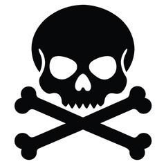 Skull vector icon