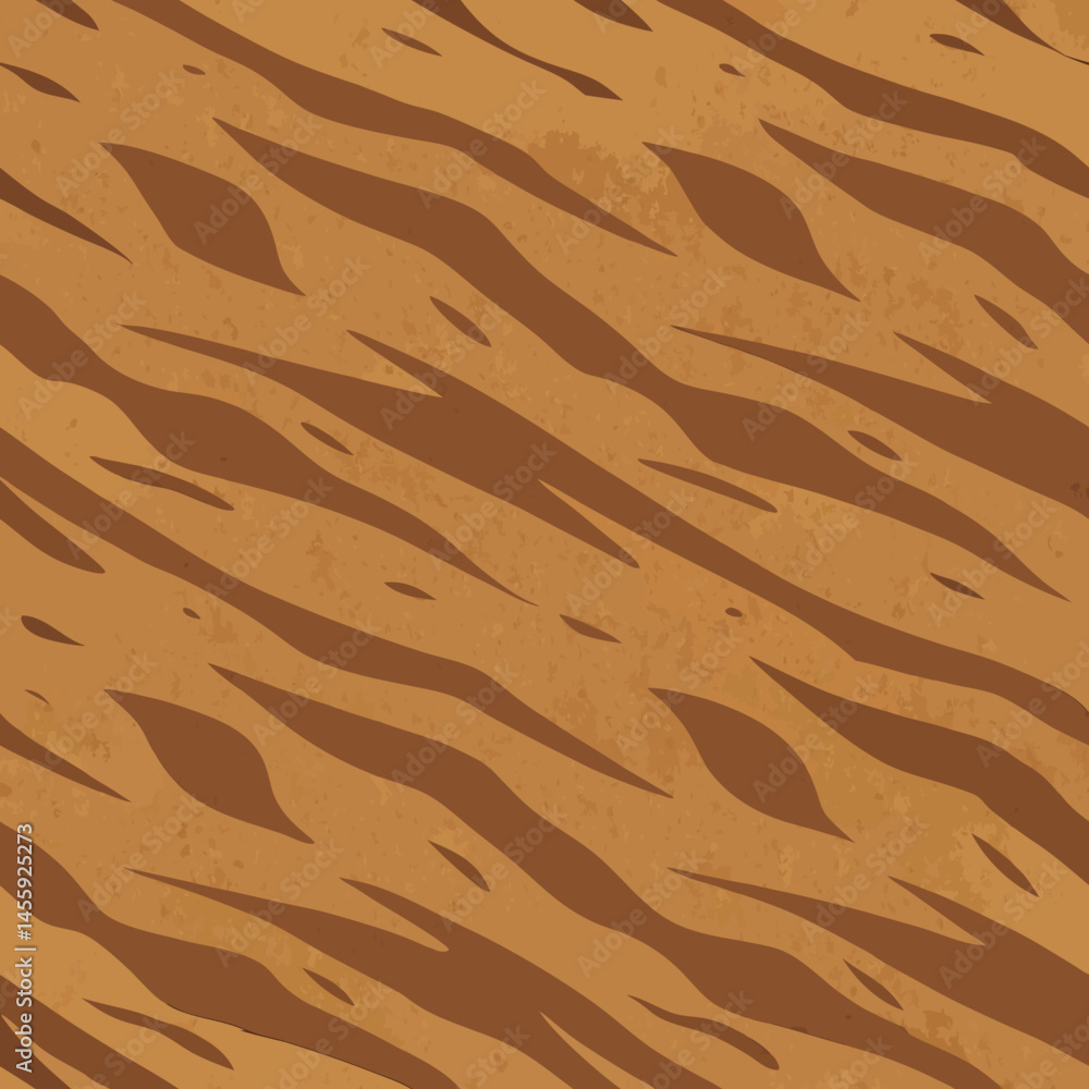 Poster rustic cardboard texture pattern in natural fiber style, seamless vector pattern