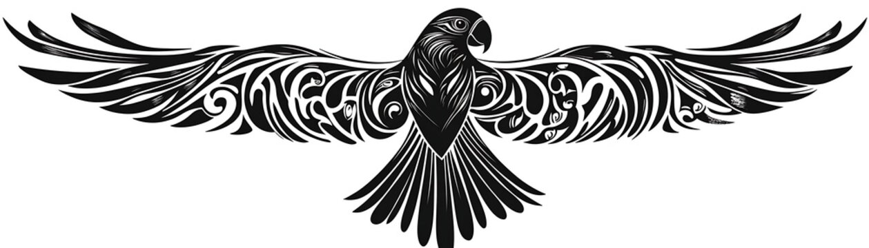 Tribal Parrot in Flight