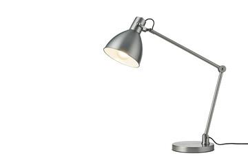 White table lamp isolated on transparent background png 