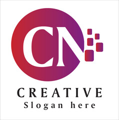 CN Creative Logo Concept New Locking