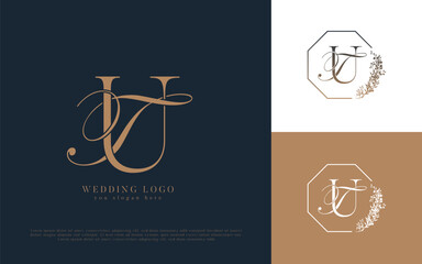 TU wedding concept monogram elegant and elegant logo