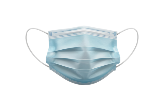 Facemask isolated on transparent background 