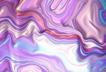 Obraz premium Showing Fluid art with a metallic rainbow