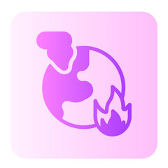 global warming gradient icon