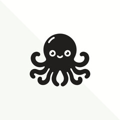 silhouette of octopus